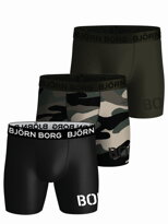 BOXERKY BJÖRN BORG X3 | BLACK+CAMO+KHAKI