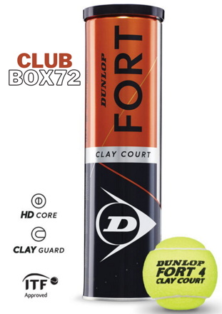 Tenisové loptičky DUNLOP FORT Clay Court  |  ITF Approved