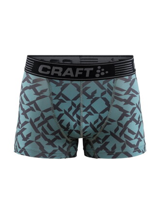 Boxerky CRAFT Greatness 3" - modrá s potiskem