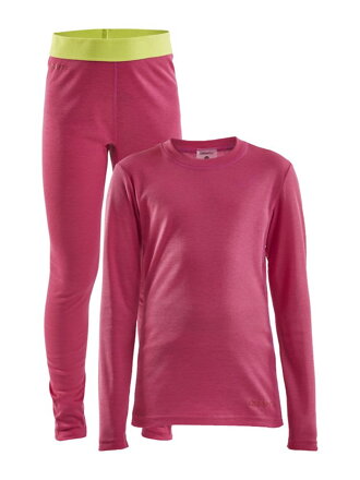 Set CRAFT CORE Warm Baselayer - růžová